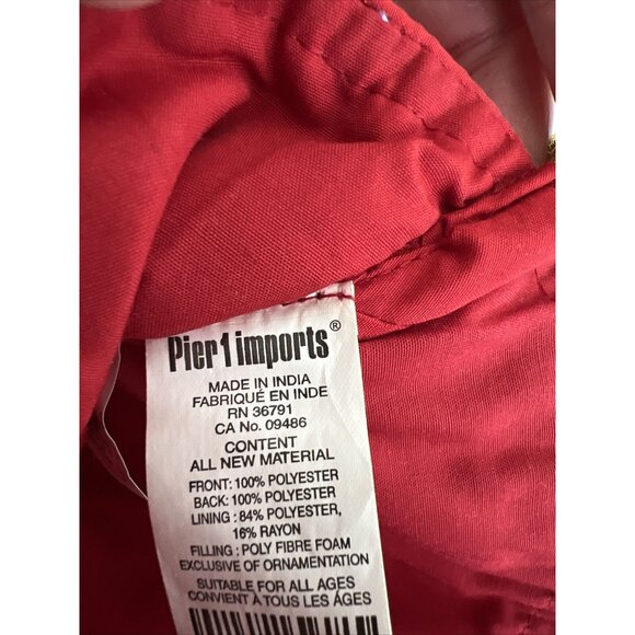 Pier 1 Imports Christmas Stocking Set of 3 Kitschy Multicolored Sequined Beaded - Picture 9 of 16